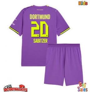 Borussia Dortmund Marcel Sabitzer #20 Replica Third Stadium Kit for Kids 2026-27 Short Sleeve (+ pants)